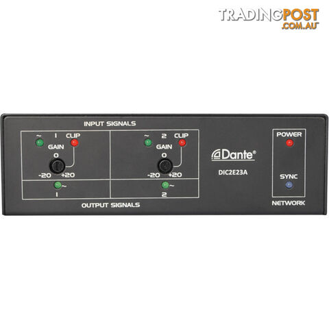 DIC2E23A 2CH ANALOGUE DANTE CONVERTER MIC OR LINE 2CH IN/OUT PUTS