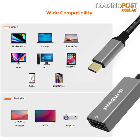 LC7984 USB-C TO DISPLAY PORT ADAPTER 4K TOUGHLINK - photo 5 of 7