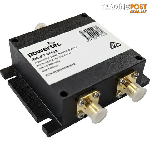 IBC-PT-00103 2 WAY RF POWER DIVIDER 698-3800MHZ SMA FEMALE -WILKINSON- 22DB...