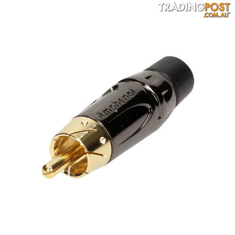 PD2975 RCA PLUG SHORT BLACK SHELL WITH GOLD CONTACTS ACPL-CBK - photo 2 of 2