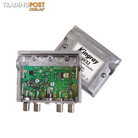 DW32 32DB RF DISTRIBUTION AMPLIFIER INC TEST POINT & VHF/UHF INPUT