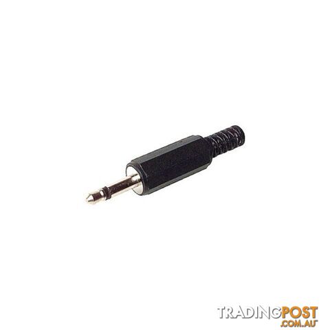 PD1202 3.5MM MONO PHONO PLUG BLACK PLASTIC (REPLACES PD1201)