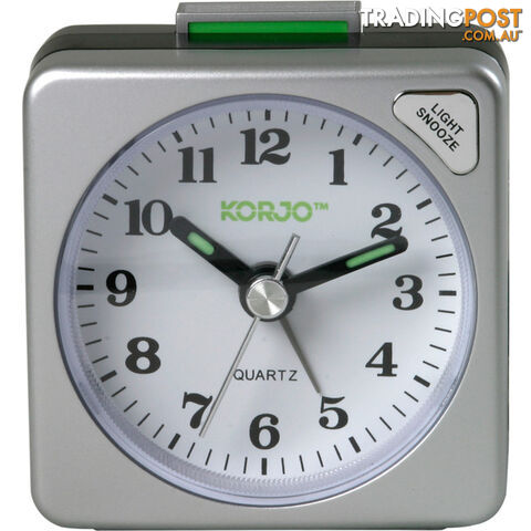 AAC73 ANALOGUE TRAVEL ALARM CLOCK SNOOZE BUTTON AND NIGHT LIGHT