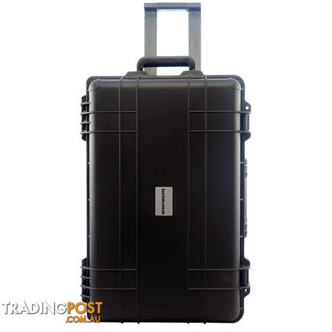 GS028 625X 420X 340 PROTECTIVE BLACK TROLLY CASE WITH FOAM GEARSAFE
