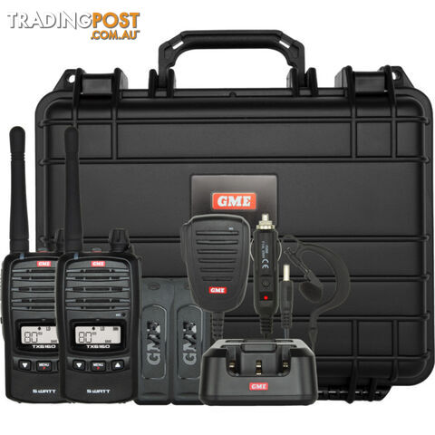 TX6160TP 5W 80CH UHF HANDHELD RADIO TWIN PACK - GME