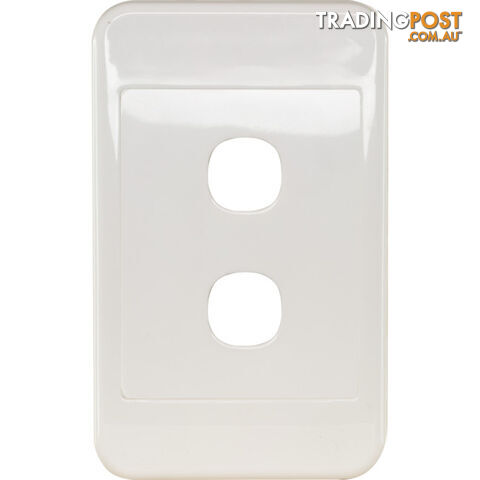 PK4592 2 GANG WALL PLATE WHITE CLIPSAL 2000 SERIES