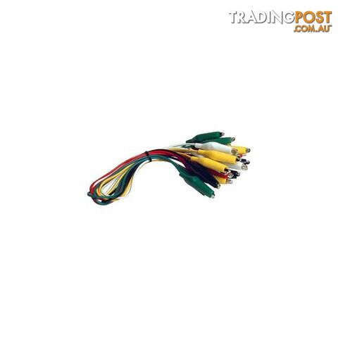 HC502 PK10 ALLIGATOR CLIP LEADS ASSORTED COLOURS - photo 2 of 2