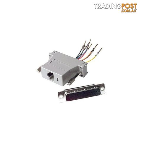 PK6001 DB25 PIN PLUG TO RJ45 SOCKET 8P/8C