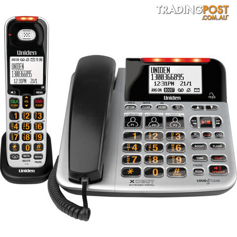 SSE47+1 CORDED & CORDLESS PHONE FOR VISUAL & HEARING IMPAIRED