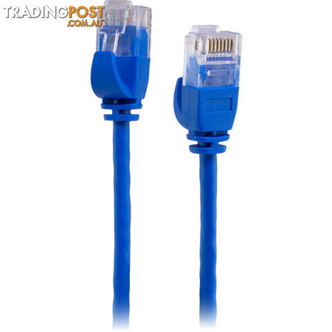 LC6SL0025BL 0.25M SLIM CAT6 PATCH LEAD BLUE ULTRA THIN