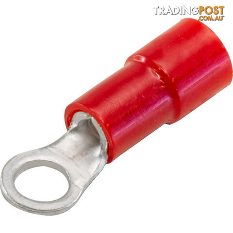 RT1.25-3-100 RING TERMINALS RED 3MM STUD 100PK WIRE RANGE .5-1MM SQUARE