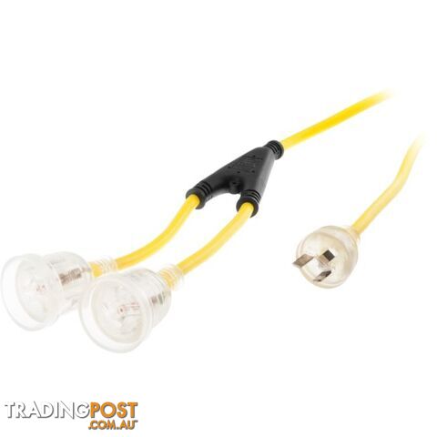 UR2402Y Y' EXTENSION LEAD - 2M Y' 240V SOCKETS ULTRACHARGE