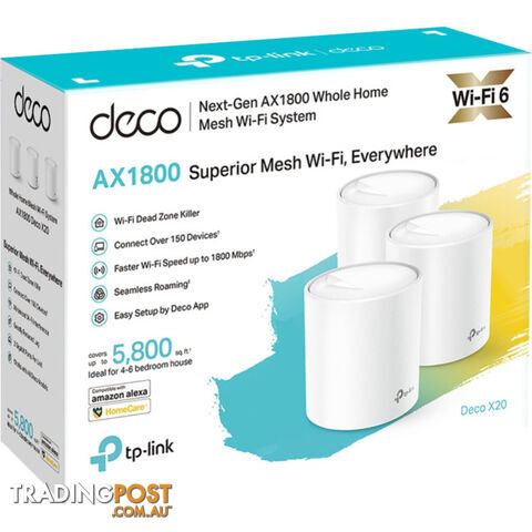 DECOX20-3PK AX1800 WHOLE HOME MESH SYSTEM 3 PACK - photo 5 of 5