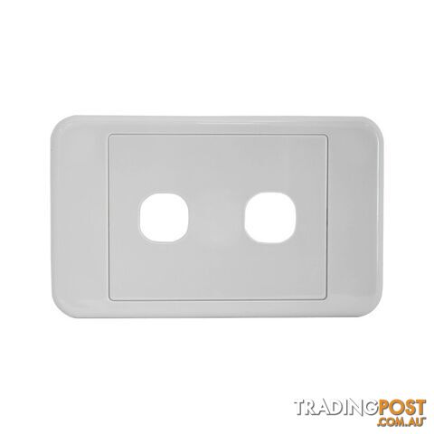 PK4582 2 GANG WALL PLATE SUITS CLIPSAL 2000