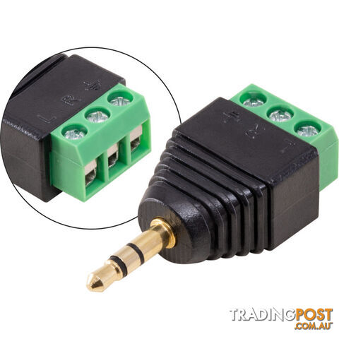 PW8086 3.5MM STEREO PLUG SCREW TERMINATING AUDIO