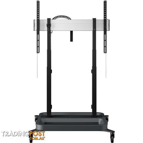 RISE5208 MOTORIZED DISPLAY LIFT TROLLEY- STANDARD WHEELS 80MM PER SEC SPEED - UP TO 86" -120KG DISPLAY - photo 3 of 9