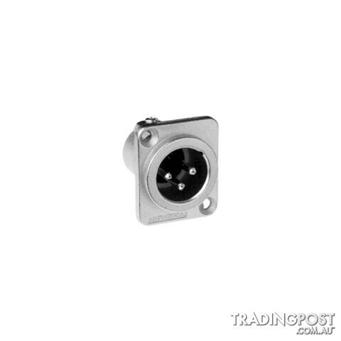 PD5340 3 PIN PANEL XLR PLUG ( AC3MDZ) SQUARE METAL
