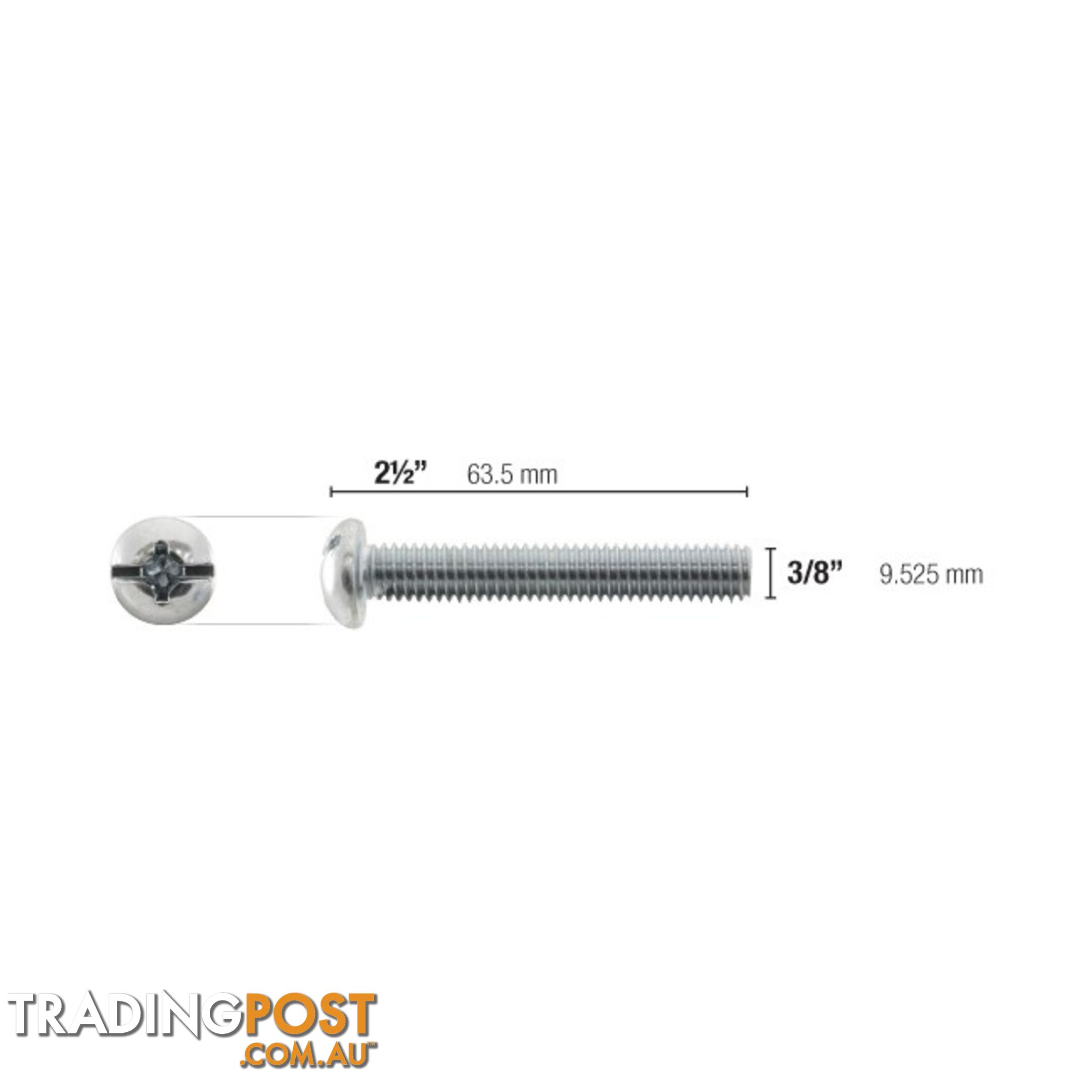 TS38X212 3/8" 2-1/2" BOLT FOR TOGGLER