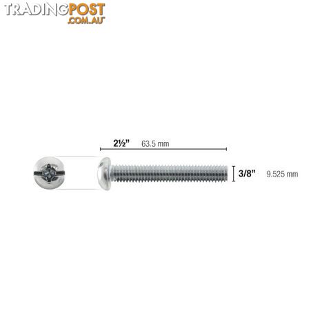 TS38X212 3/8" 2-1/2" BOLT FOR TOGGLER