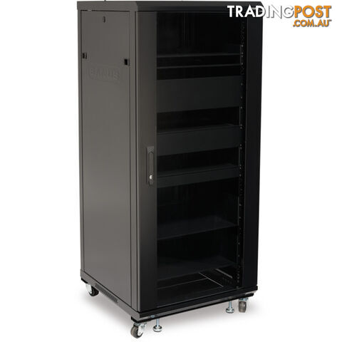 CFR2127B1 27U AV RACK WITH SHELVES ANDDOOR REMOVABLE BACK AND SIDE PANELS