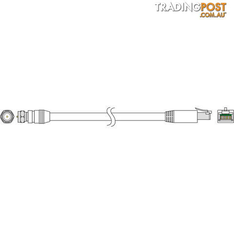 CE01TV CATV / RF OVER CAT5E EXTENDER 2M RG6 COAX RJ45 'F' BALUNS PR - photo 2 of 2