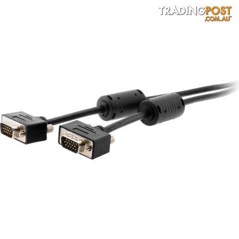 LC2025 5M SLIM VGA PLUG TO PLUG LEAD SLIMLINE W/ FILTER HD15 TO 3+9