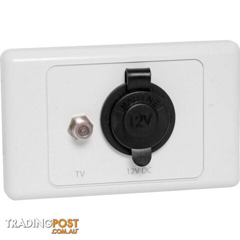 L1036 ANTENNA AND POWER WALL PLATE CARAVAN