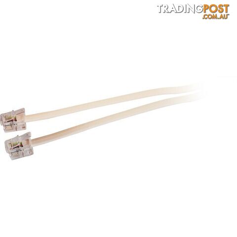 LC0076B/IVY 10M MODULAR PLUG LEAD - IVORY RJ12 LINE CORD 6P2C TEL5056