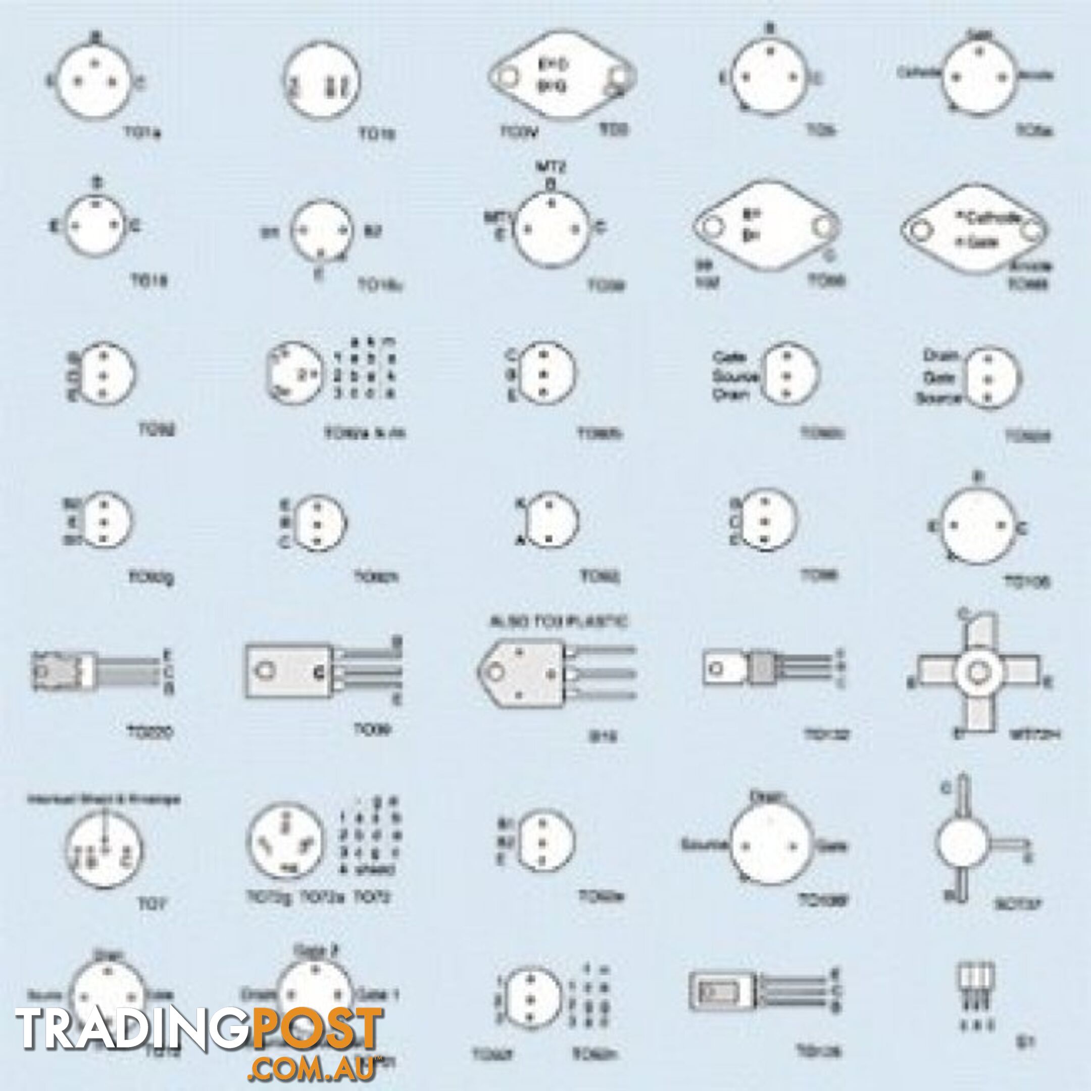 BC556 PNP .1A 80V .5W T092