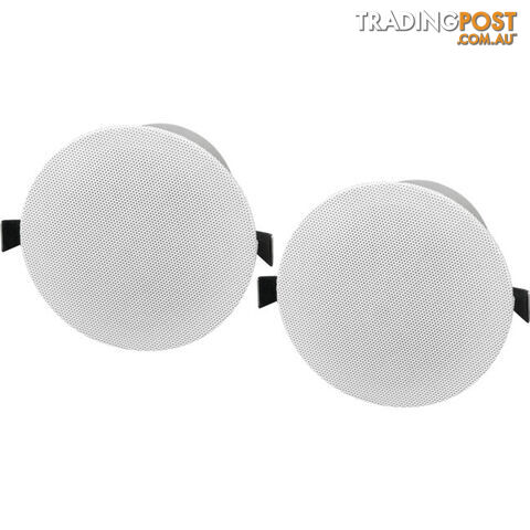 ECS4.0V2 4" EDGELESS CEILING SPEAKERS PAIR EARTHQUAKE ALUMINUM GRILLE