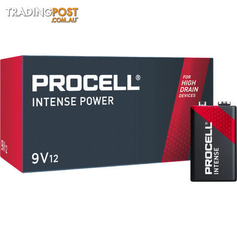PX1604 9V 12 PACK INTENSE BATTERY BULK ALKALINE DURACELL