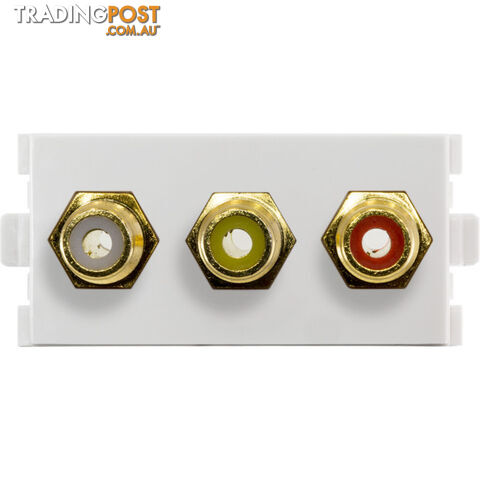 MWI13RCA3 3 X RCA MODULE FOR MW13FR 3 X RCA SOCKET TO SOCKET