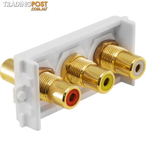 MWI13RCA3 3 X RCA MODULE FOR MW13FR 3 X RCA SOCKET TO SOCKET - photo 2 of 2
