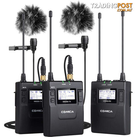WM300A UHF WIRELESS MICROPHONE WITH DUAL TRANSMITTER - photo 4 of 8