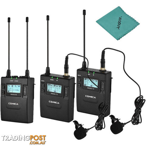 WM300A UHF WIRELESS MICROPHONE WITH DUAL TRANSMITTER - photo 3 of 8