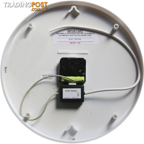 6200E 300MM ELECTRIC ANALOGUE CLOCK JADCO - photo 2 of 2