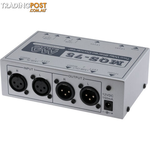 MQS75 2-WAY STEREO CONVERTER STEREO RCA TO XLR 2 WAY - photo 2 of 3