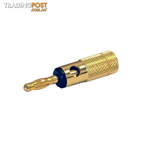 PW1639 4MM BANANA PLUG GOLD BLACK