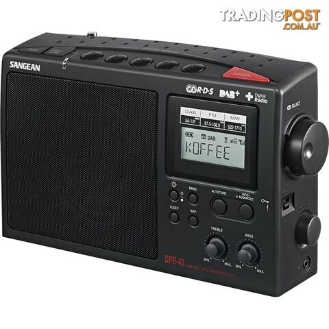 DPR45 AM/DAB+/FM PORTABLE PORTABLE RADIO SANGEAN