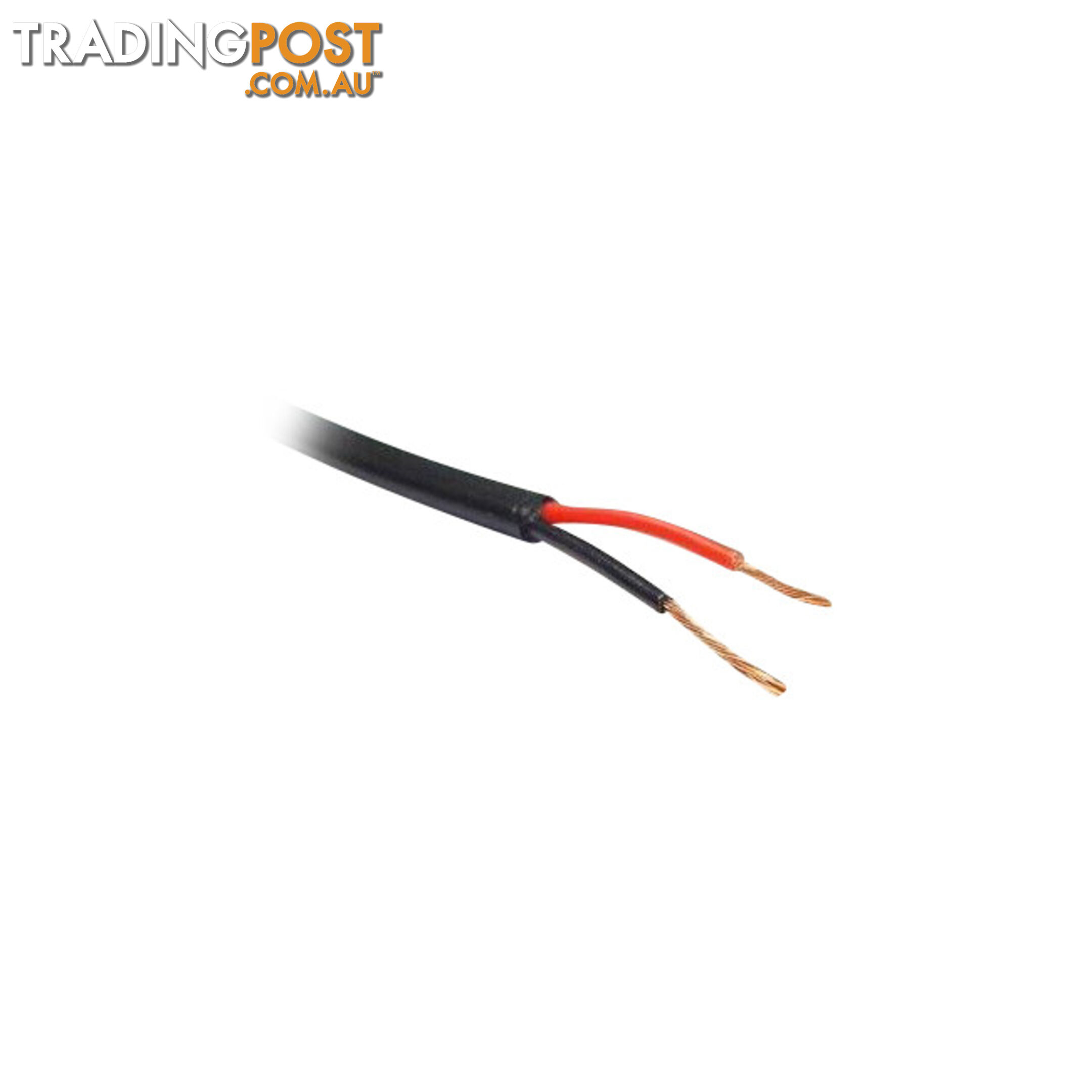 2X24-.2DSB-1M BLACK TWIN POWER CABLE-1M DOUBLE INSULATED - PER METRE