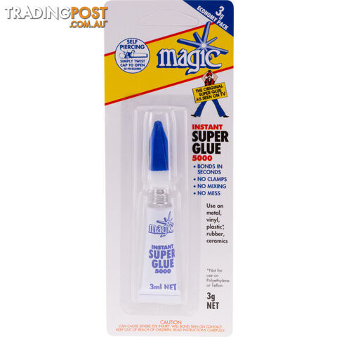 SG5000 3ML INSTANT SUPER GLUE 5000 SINGLE PACK - MAGIC