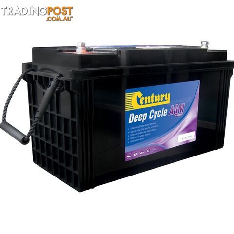C12-125DA 12V 125AH ABSORBED GLASS MAT AGM DEEP CYCLE BATTERY CENTURY