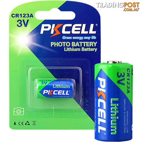 PKCR123 3V LITHIUM CR123A BATTERY 1PK PHOTO BATTERY