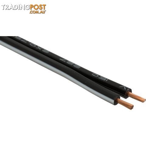 2X24-.2PB-1M BLACK TWIN POWER CABLE -1M - PER METRE FIGURE 8 (100M) - photo 2 of 2