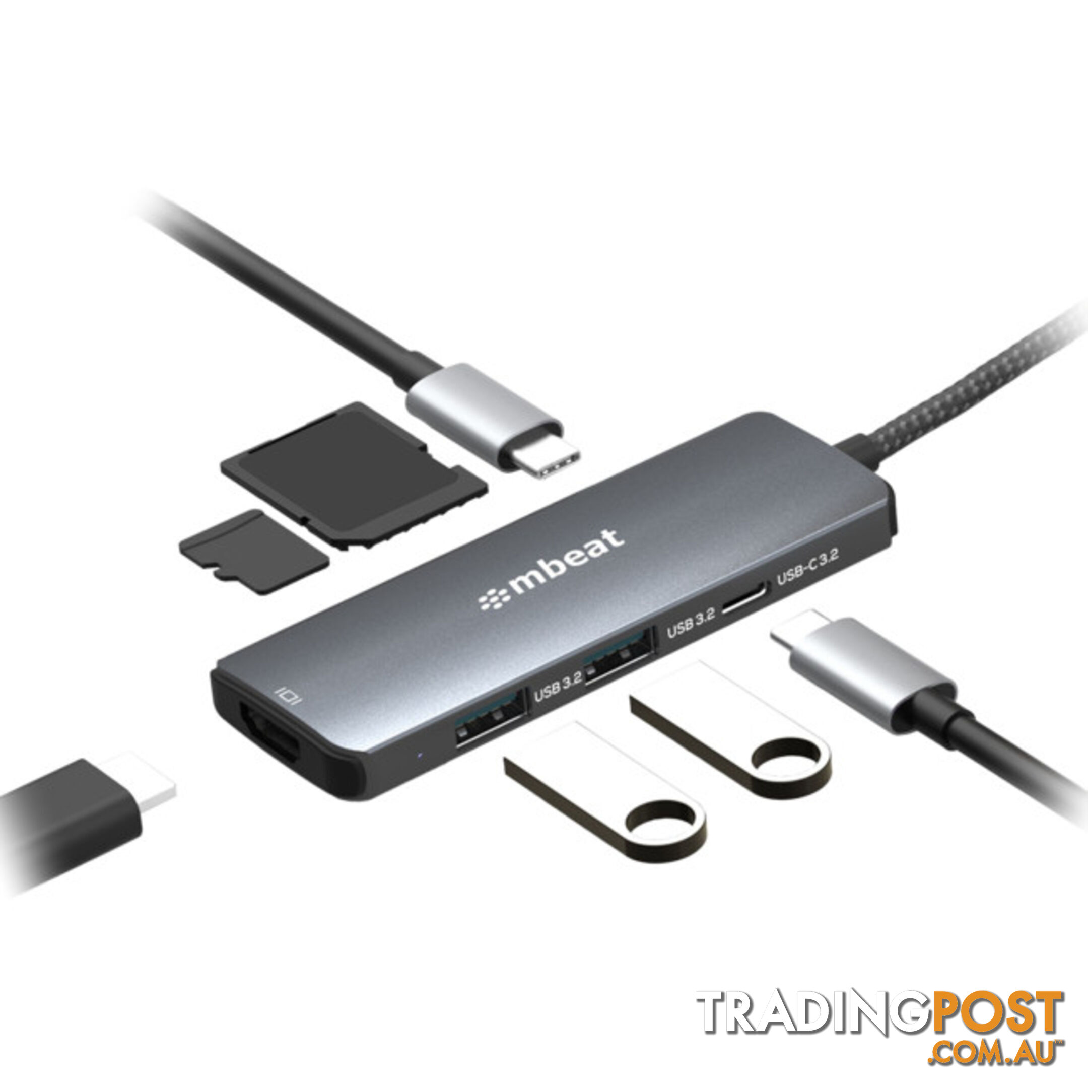 UCD32U7 7 IN 1 USB-C 3.2 GEN2 HUB WITH 8K VIDEO 10G