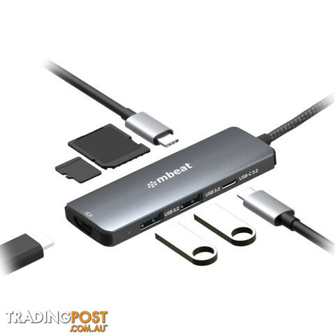 UCD32U7 7 IN 1 USB-C 3.2 GEN2 HUB WITH 8K VIDEO 10G