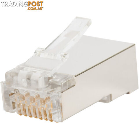 T3SPSC6S-50 STP CAT6A/6 SOLID SNAP PLUG WITH COPPER STRIP RJ45 SHIELDED 1.2MM PACK OF 50 - photo 2 of 7