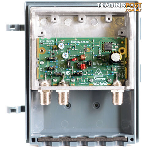 MHW43FS 43DB UHF/VHF SHIELDED MASTHEAD AMPLIFIER KINGRAY