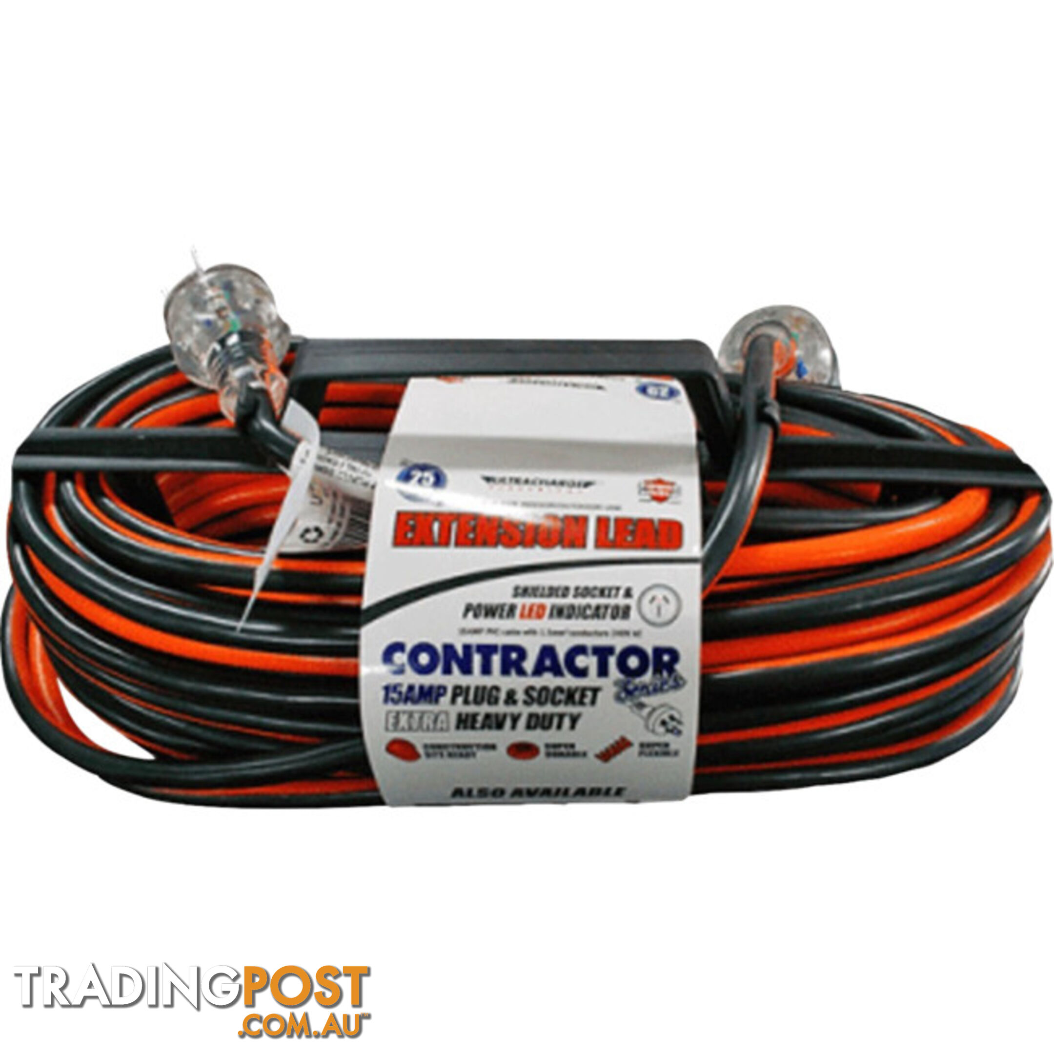 UR25010C 10M 15A HEAVY DUTY CONTRACTOR EXTENSION LEAD