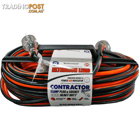 UR25010C 10M 15A HEAVY DUTY CONTRACTOR EXTENSION LEAD